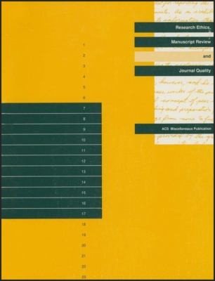 Cover for Research Ethics, Manuscript Review, and Journal Quality