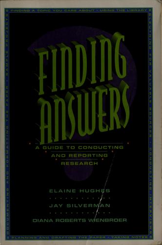 Cover for Finding answers