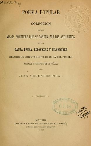 Cover for Poesia popular