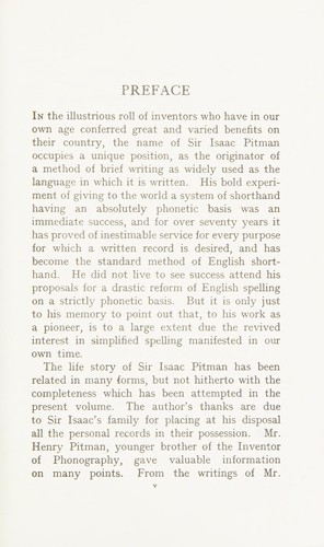 Cover for Life of Sir Isaac Pitman