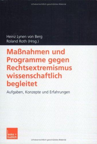Cover for Maßnahmen und Programme gegen Rechtsextremismus wissenschaftlich begleitet