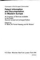 Cover for Patent information and documentation in Western Europe