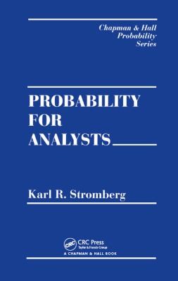Cover for Probability for Analysts