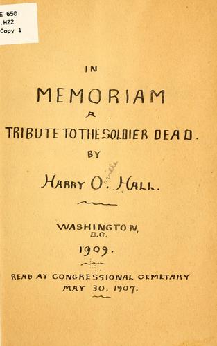 Cover for In memoriam