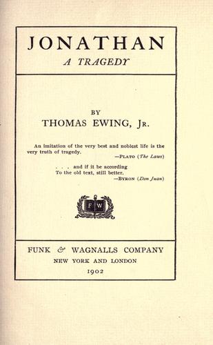 Cover for Jonathan