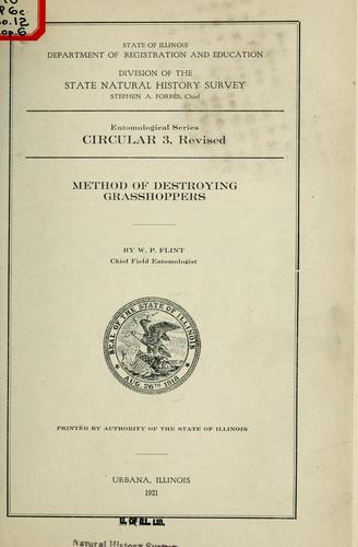 Cover for Method of destroying grasshoppers