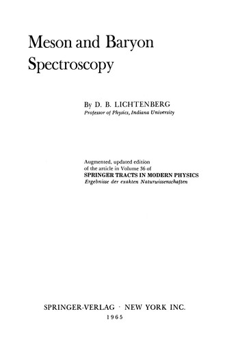 Cover for Meson and Baryon Spectroscopy
