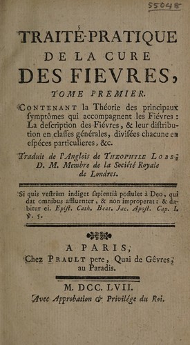 Cover for Traité-pratique de la cure des fievres