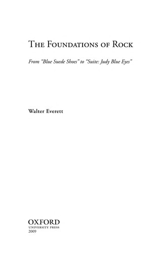 Cover for The foundations of rock