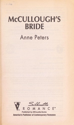 Cover for McCullough's Bride