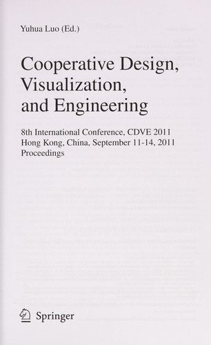 Cover for Cooperative Design, Visualization, and Engineering