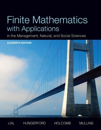 Cover for Finite Mathematics with Applications In the Management, Natural, and Social Sciences