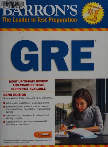 Cover for Barron's GRE