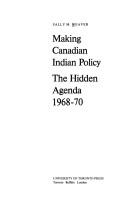 Cover for Making Canadian Indian Policy