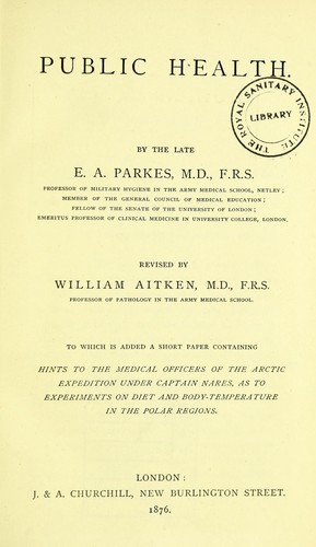Cover for Public health