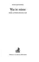 Cover for Waz ist minne