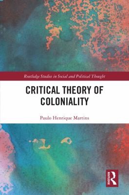Cover for Critical Theory of Coloniality