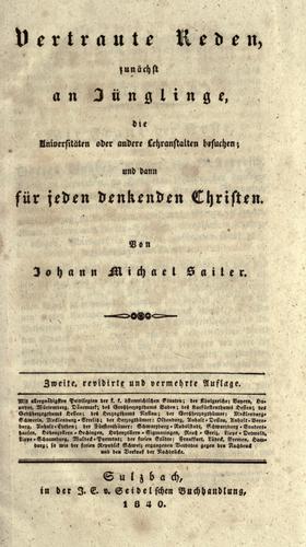 Cover for Vertraute Reden
