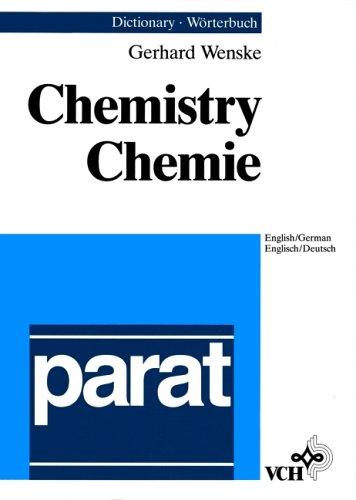 Cover for Dictionary of Chemistry English, German