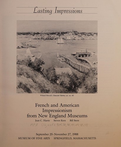 Cover for Lasting impressions