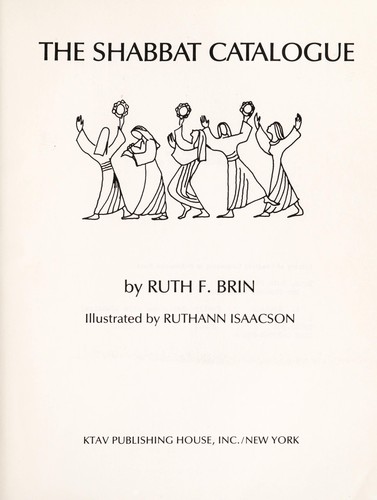 Cover for The Shabbat catalogue