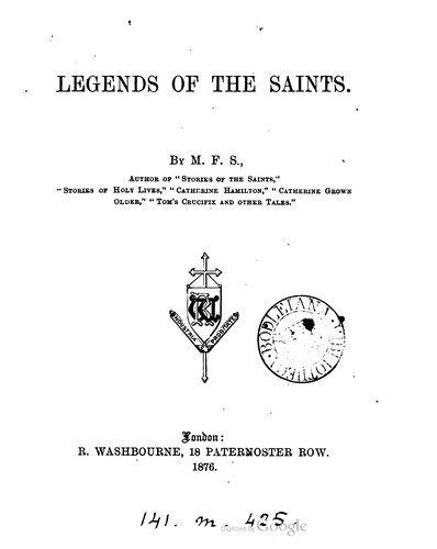 Cover for Legends of the Saints
