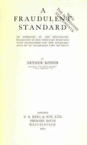 Cover for A fraudulent standard
