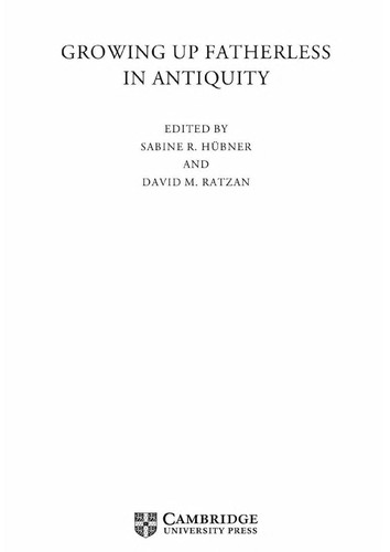 Cover for Growing up fatherless in antiquity