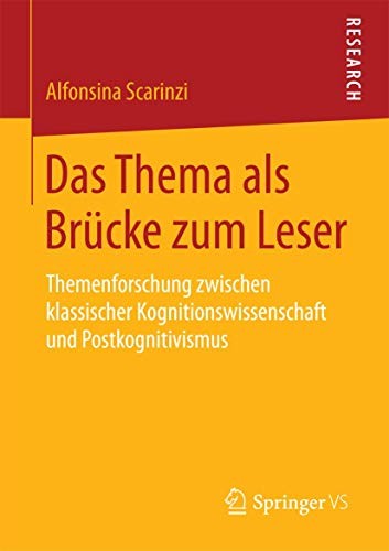 Cover for Das Thema als Brücke zum Leser