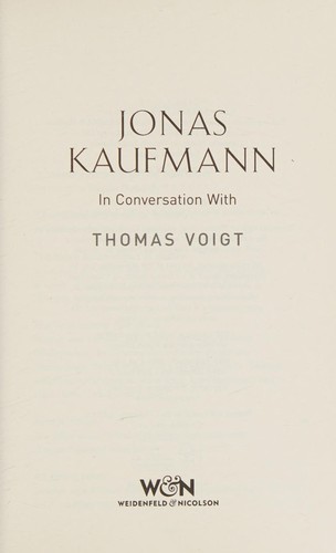 Cover for Jonas Kaufmann
