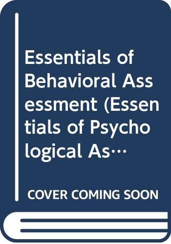 Cover for Essentials of Behavioral Assessment