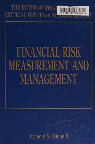 Cover for Financial Risk Measurement and Management
