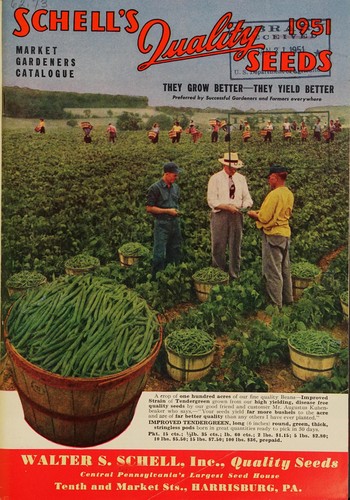 Cover for Schell's quality seeds, 1951