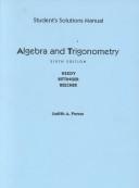 Cover for Student Solutions Manual for Algebra and Trigonometry