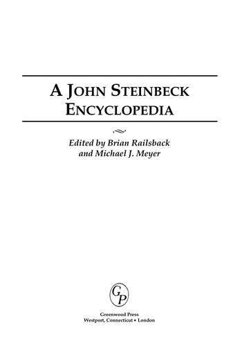 Cover for A John Steinbeck encyclopedia