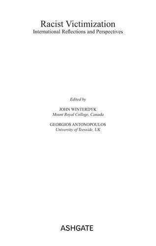 Cover for Racist victimization