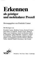 Cover for Erkennen als geistiger und molekularer Prozess