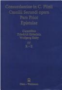 Cover for Concordantiae in C. Plinii Caecilii Secundi opera