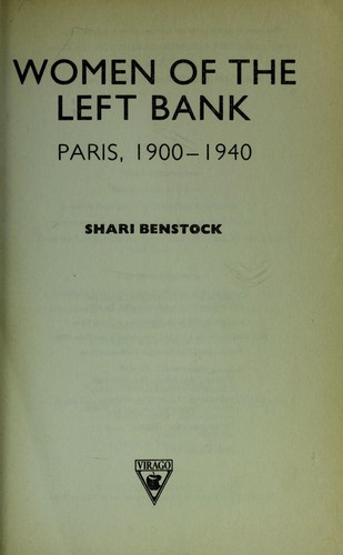Cover for Women of the Left Bank