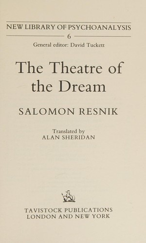 Cover for The theatre of the dream