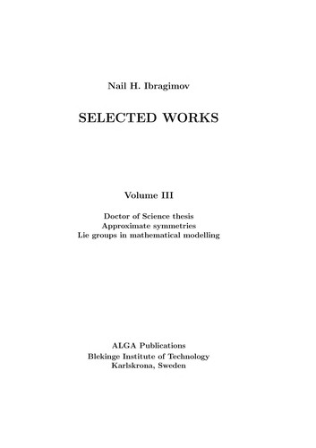 Cover for Selected works