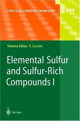 Cover for Elemental Sulfur and Sulfur-Rich Compounds I