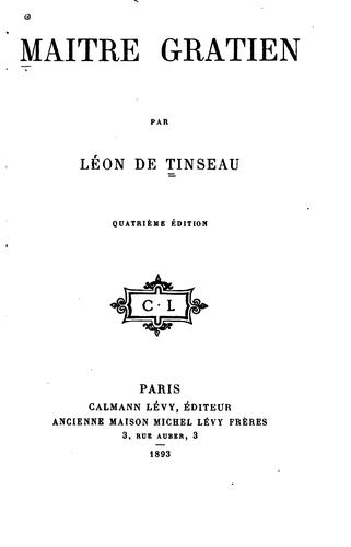 Cover for Maître Gratien