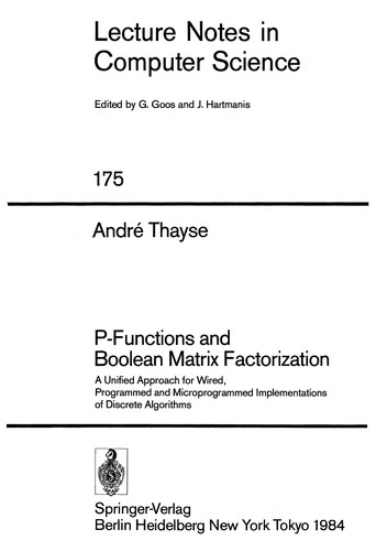 Cover for P-functions and Boolean matrix factorization