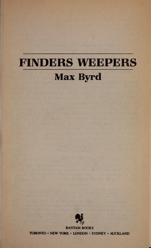 Cover for Finders Weepers