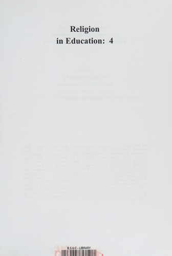 Cover for Religion in education 4