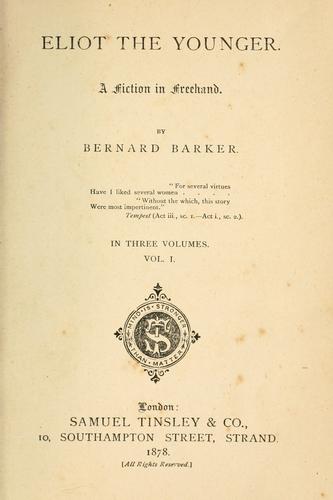 Cover for Eliot the younger