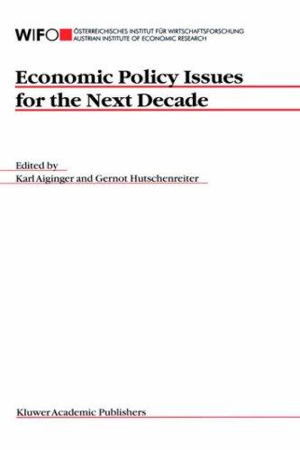 Cover for Economic Policy Issues for the Next Decade