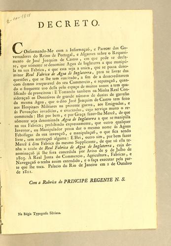 Cover for Decreto