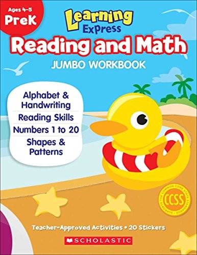 Cover for Learning Express Reading and Math Jumbo Workbook PreK